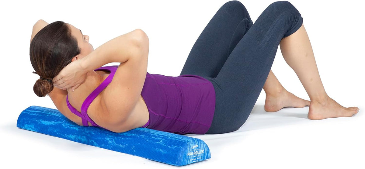 OPTP PRO-Roller Soft Density Foam Roller – Half-Round, Blue, 36"L x 3"H