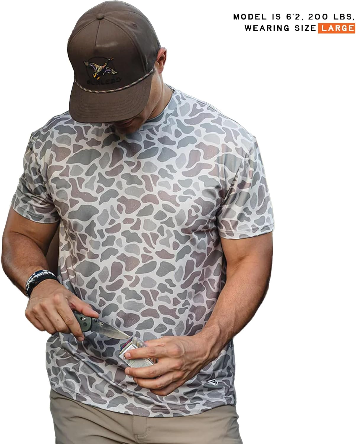 Burlebo Go to Tee – Men’s Lightweight Performance Shirt with UPF 50 Sun Protection