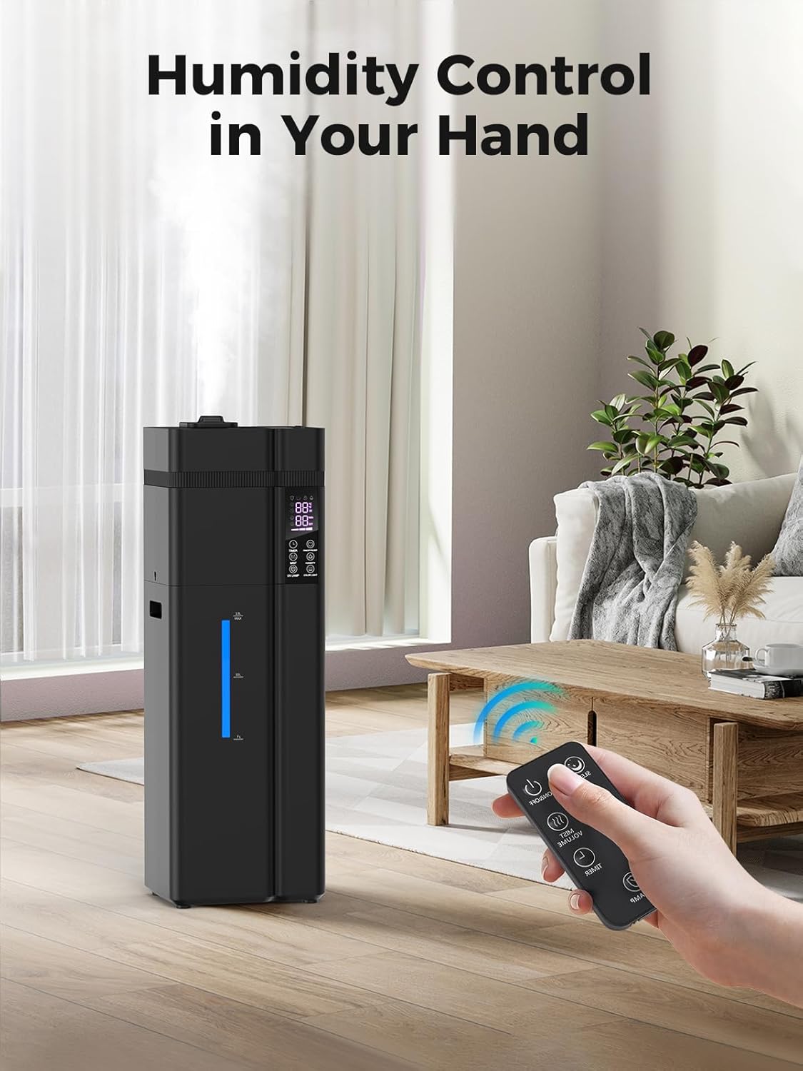 13L/3.43Gal Humidifier Large Room, 800ft² Coverage, 100H Runtime, Auto Humidity Control, Top Fill, Humidifiers for Bedroom, 35dB Quiet, Sleep Mode, Aroma Diffuser, 24H Timer, Auto Shut-off Protection