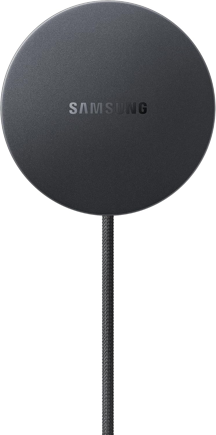 Samsung Galaxy Magnet Wireless Charger with 45W Power Adapter, Cordless Super Fast Charging, Powerful Design, Built-in Magnets, No-Slip Surface, Dark Gray