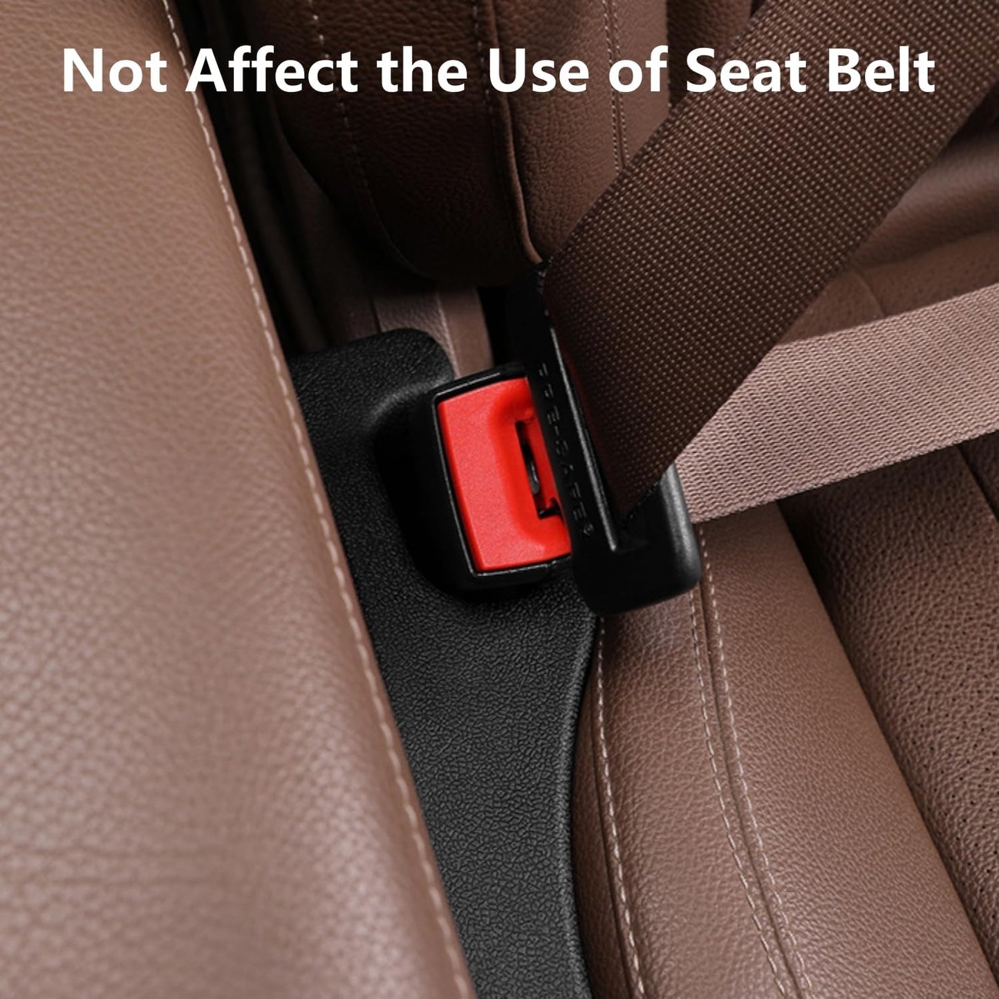Hiseanllo Car Seat Gap Filler 2 Pack, Universal Fit PU Leather Car Seat Gap Plug to Fill The Gap Between Seat and Console, Car Seat Crevice Blocker Stop Things from Dropping