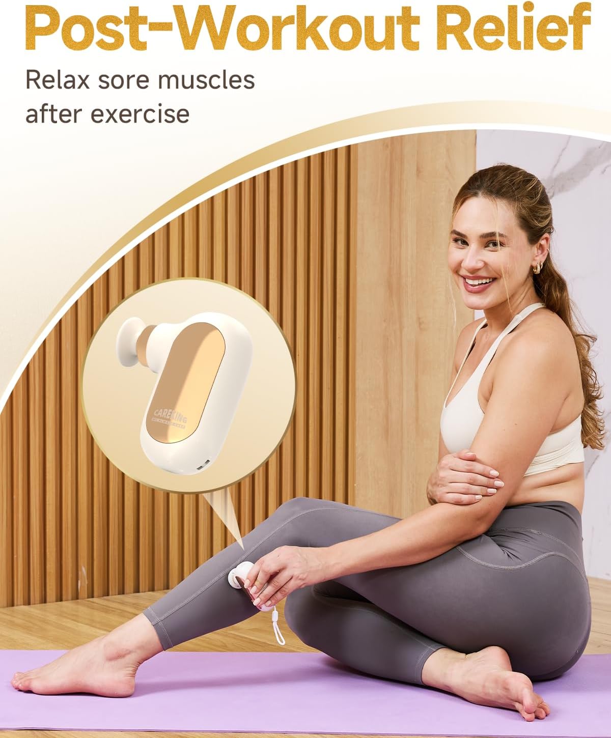 Mini Massage Gun Travel Size, Powerful Small Massager FSA-HSA Eligible