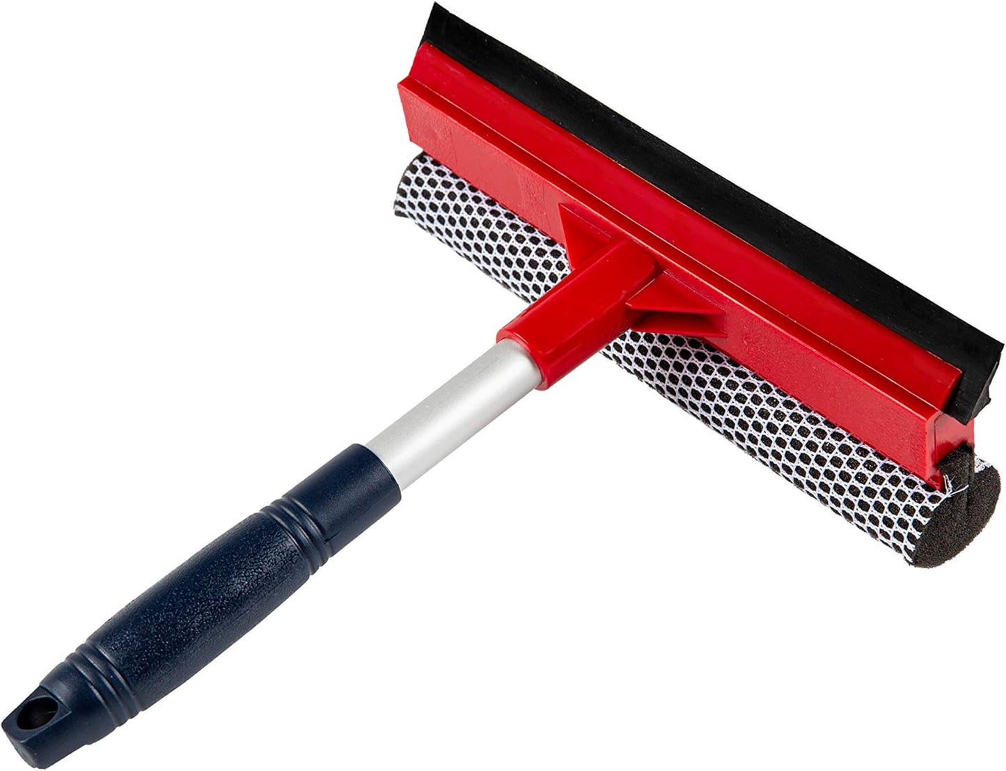 DSV Standard Window Squeegee, 2-in-1 Window Cleaner with 55" Extension Poles, Window Washing Kit, Glass Door Cleaner, Multi-Use Car Windshield Cleaning Tool with Long Handle for High Outdoor Windows