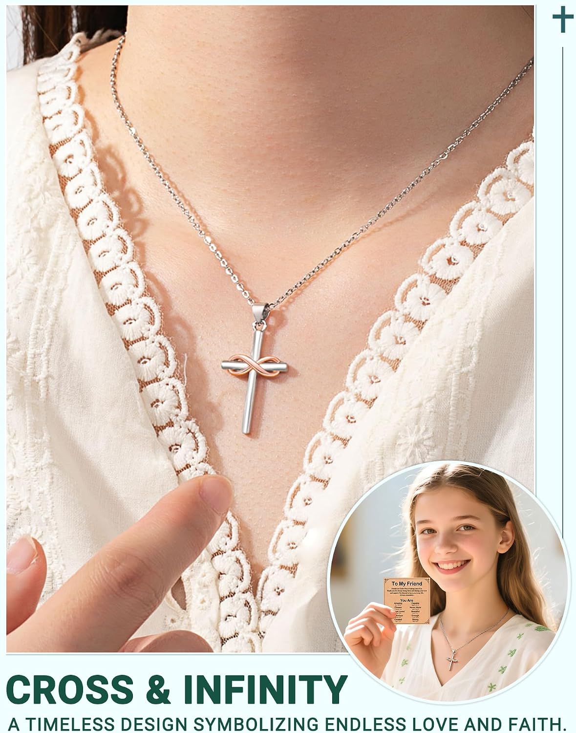 UPROMI To My Friend/Sister in Christ/Granddaughter/Daughter/Niece Gifts