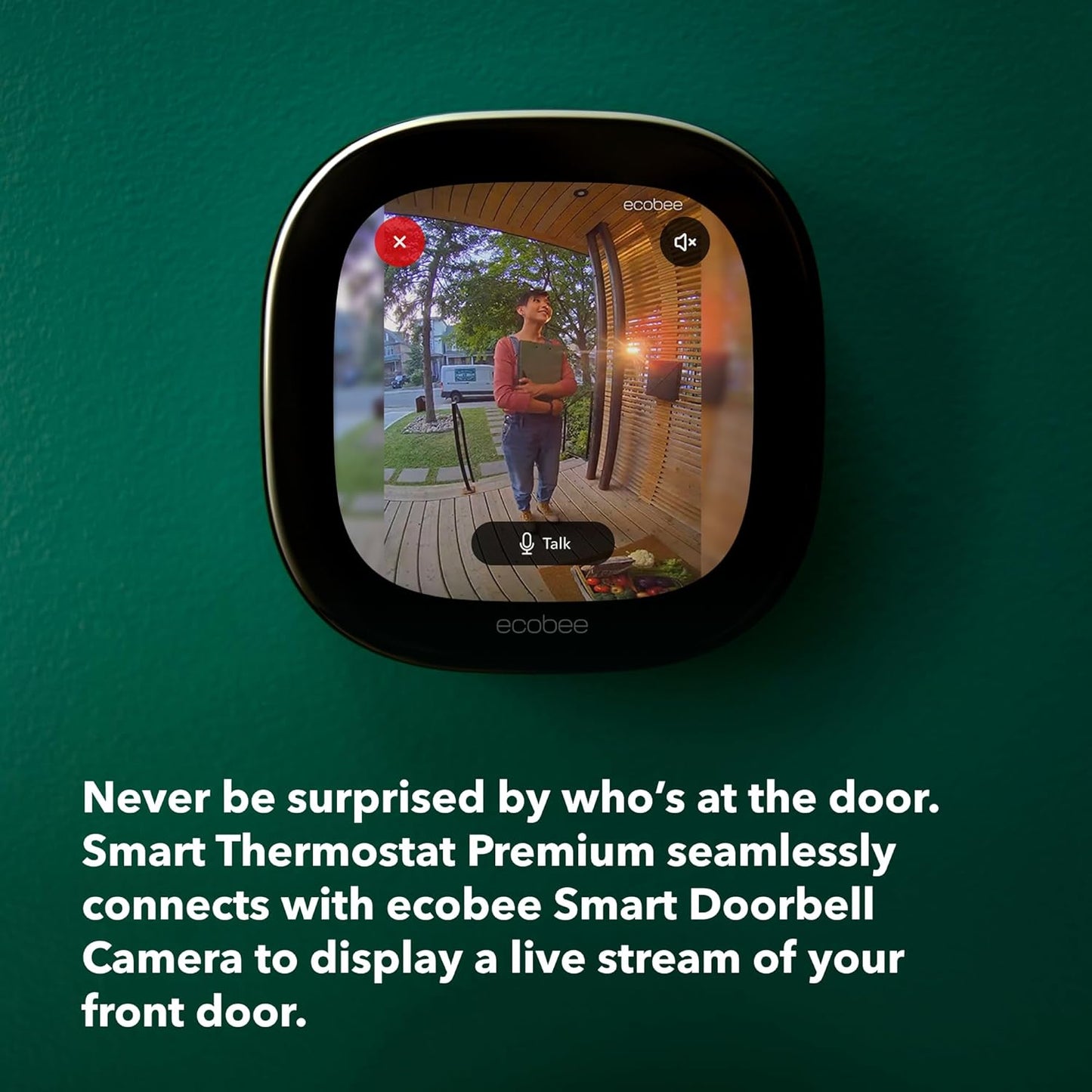 ecobee Smart Thermostat Premium with Smart Sensor and Air Quality Monitor - Programmable Wifi Thermostat - Works with Siri, Alexa, Google Assistant, Black