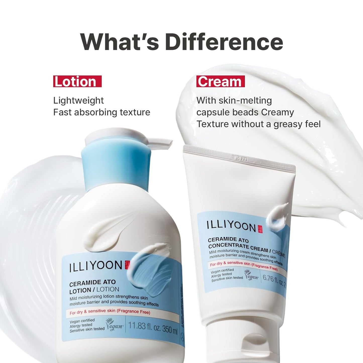 ILLIYOON Ceramide Ato Lotion 528ml(17.85oz) | Daily Moisturizing Lotion for All Skin Types | Deep Moisturizing and Soothing Effect | Korean Skin Care