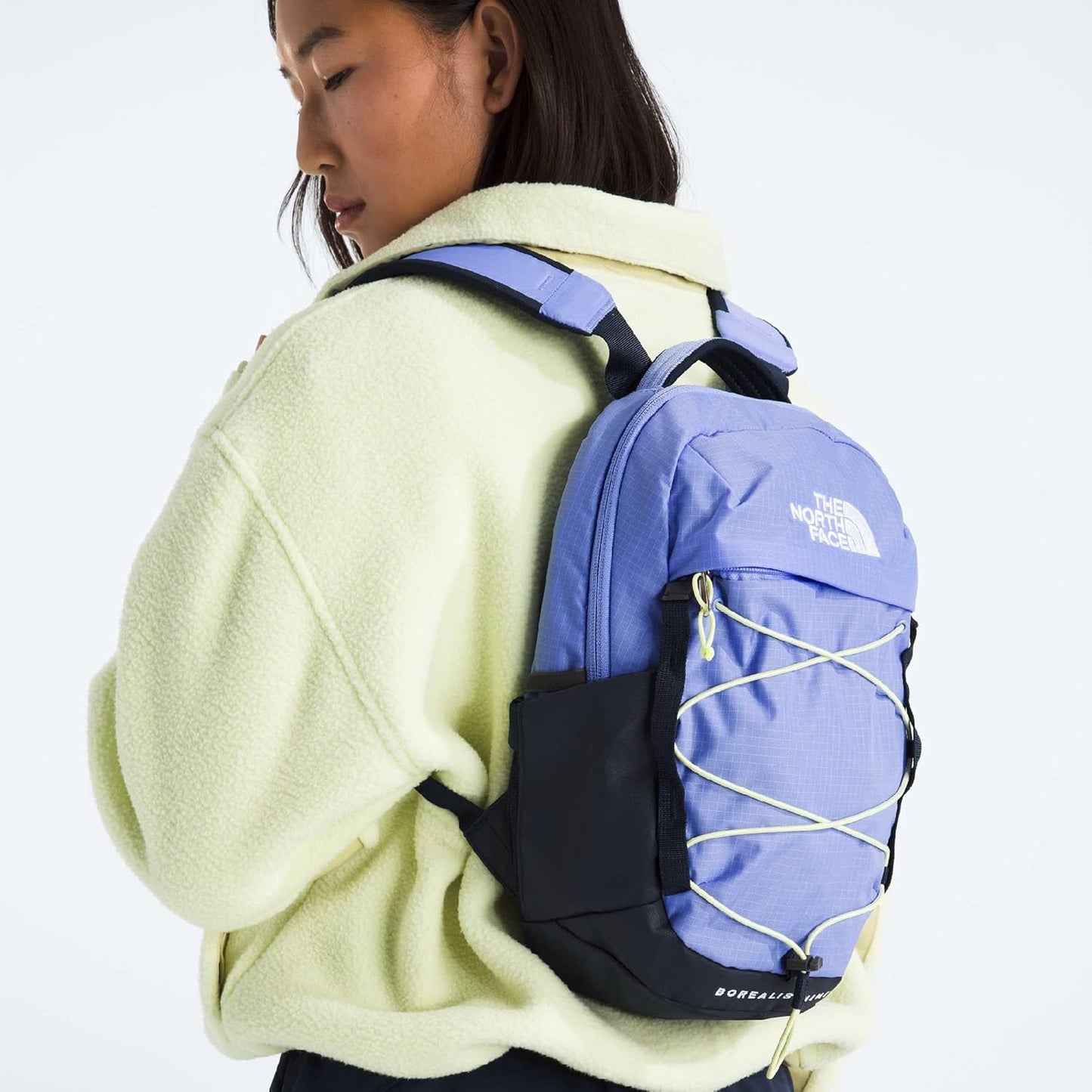 The North Face Borealis Mini Backpack, Periwinkle Glow/Summit Navy/Lemon Mist, One Size