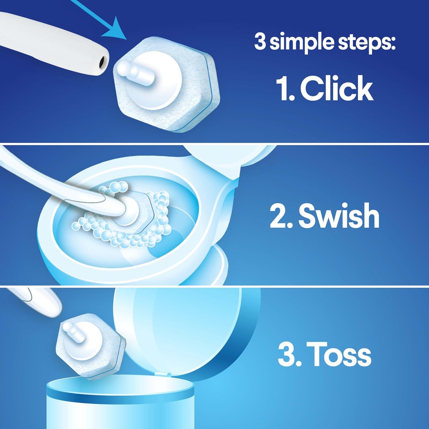 Clorox ToiletWand Disinfecting Refills, Disposable Wand Heads, 30 Count (Package May Vary)