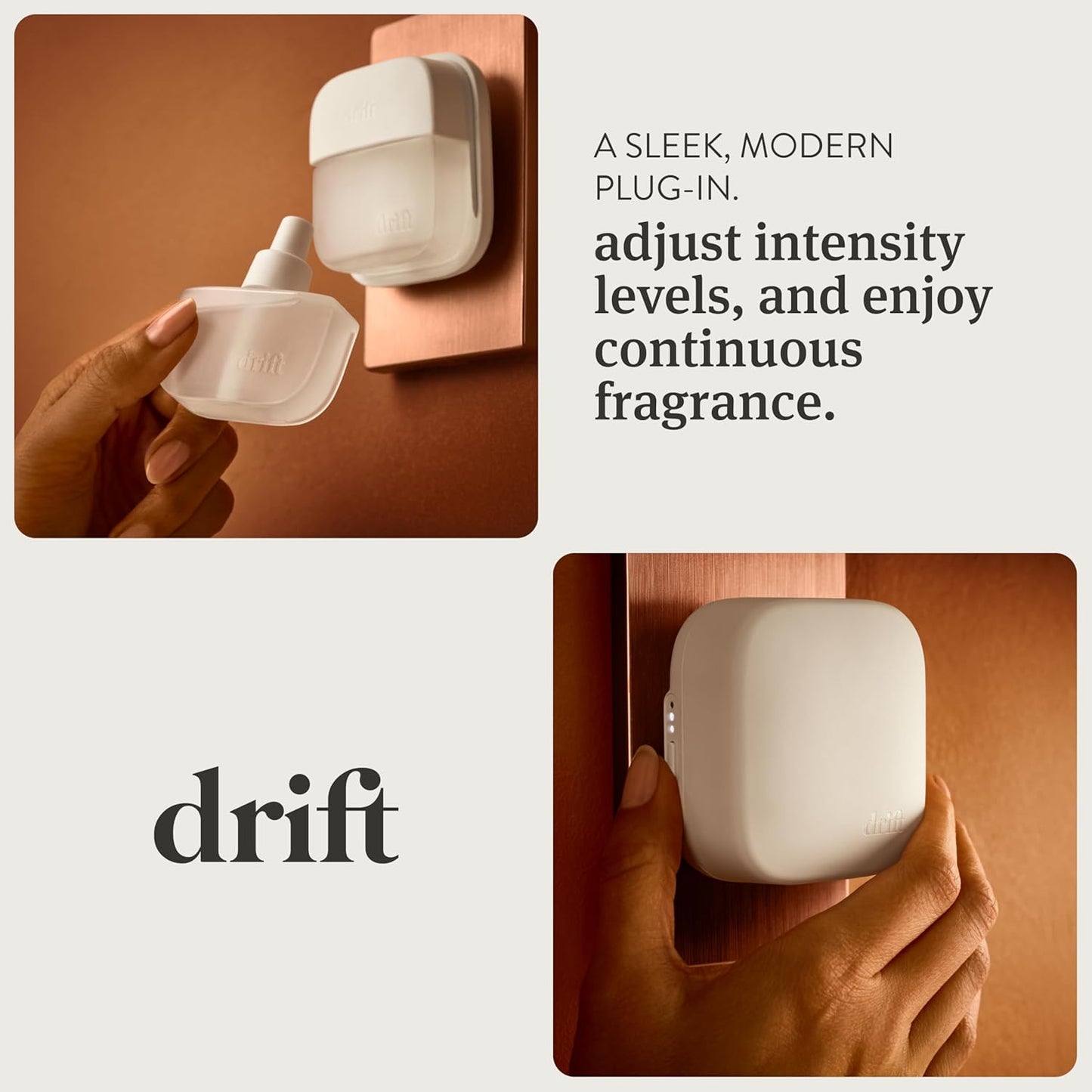 Drift Home Scent Diffuser Starter Kit in Teak - Adjustable and Long Lasting Diffuser Aroma - Clean Ingredients, Pet Safe