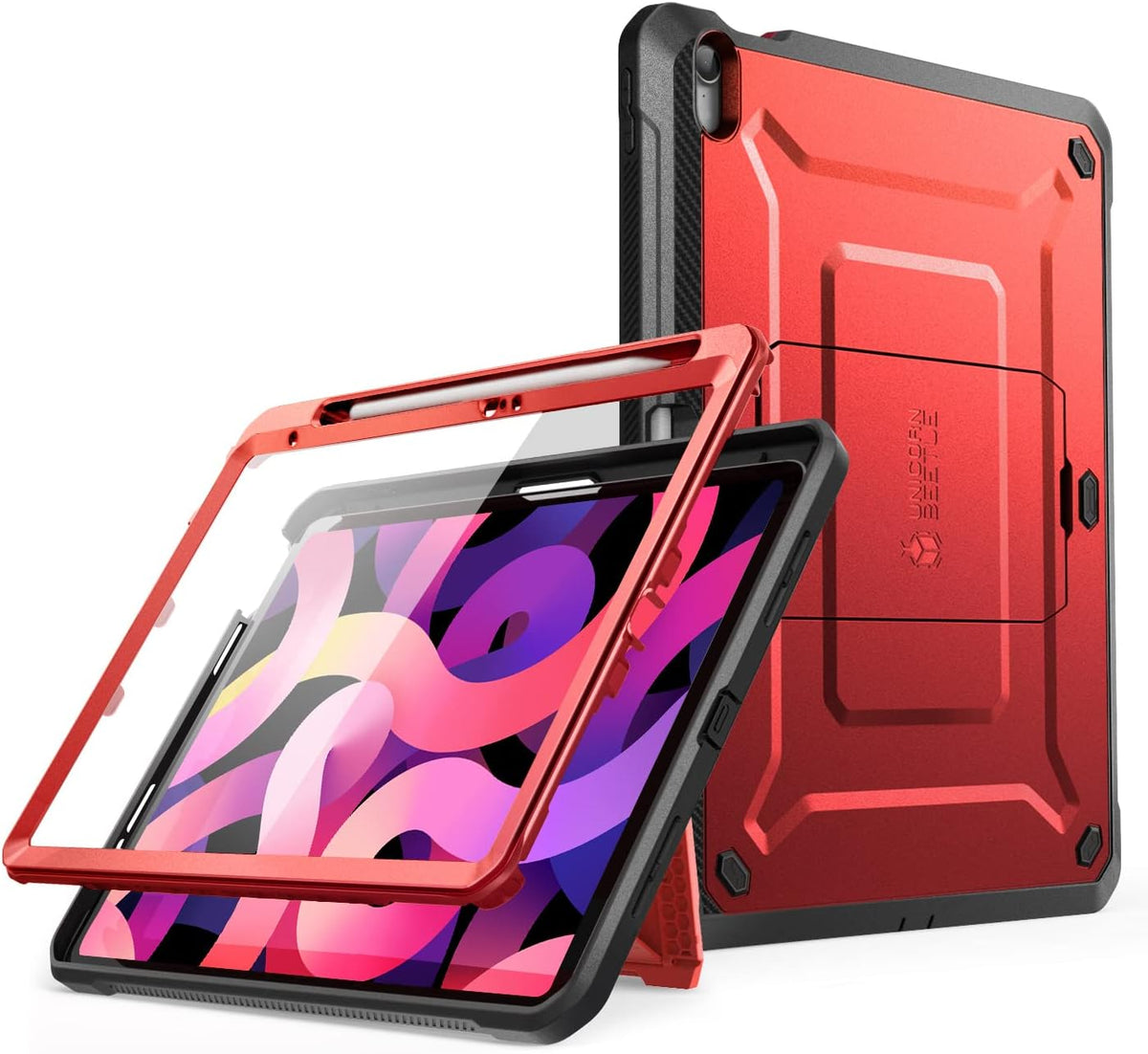 SUPCASE for iPad 11th Gen A16 11" 2025 Case with Screen Protector, Red