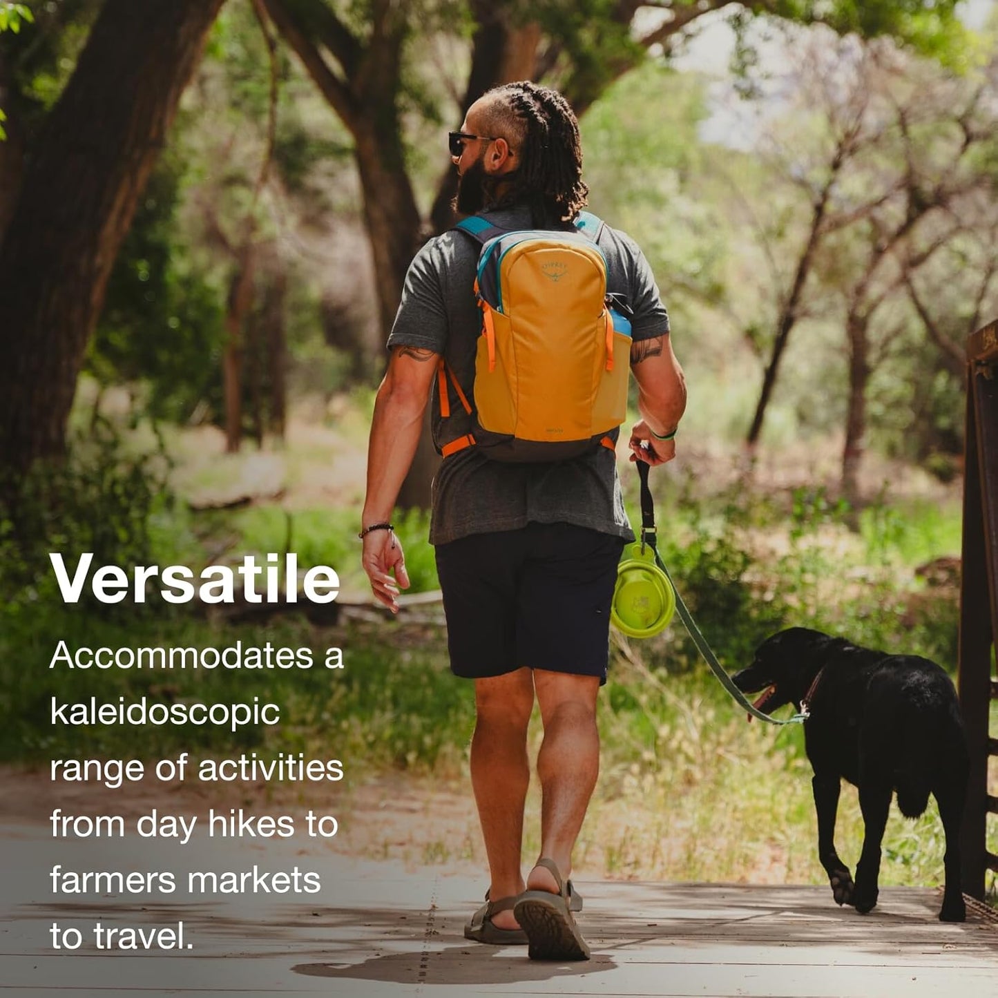 Osprey Daylite Commuter Backpack - Lightweight Everyday Bag with Laptop Sleeve, Bottle Pockets, Barley Brown/Multi