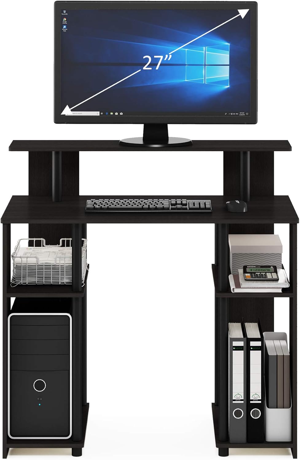 Furinno JAYA Simple Design Computer Writing Desk, Walnut