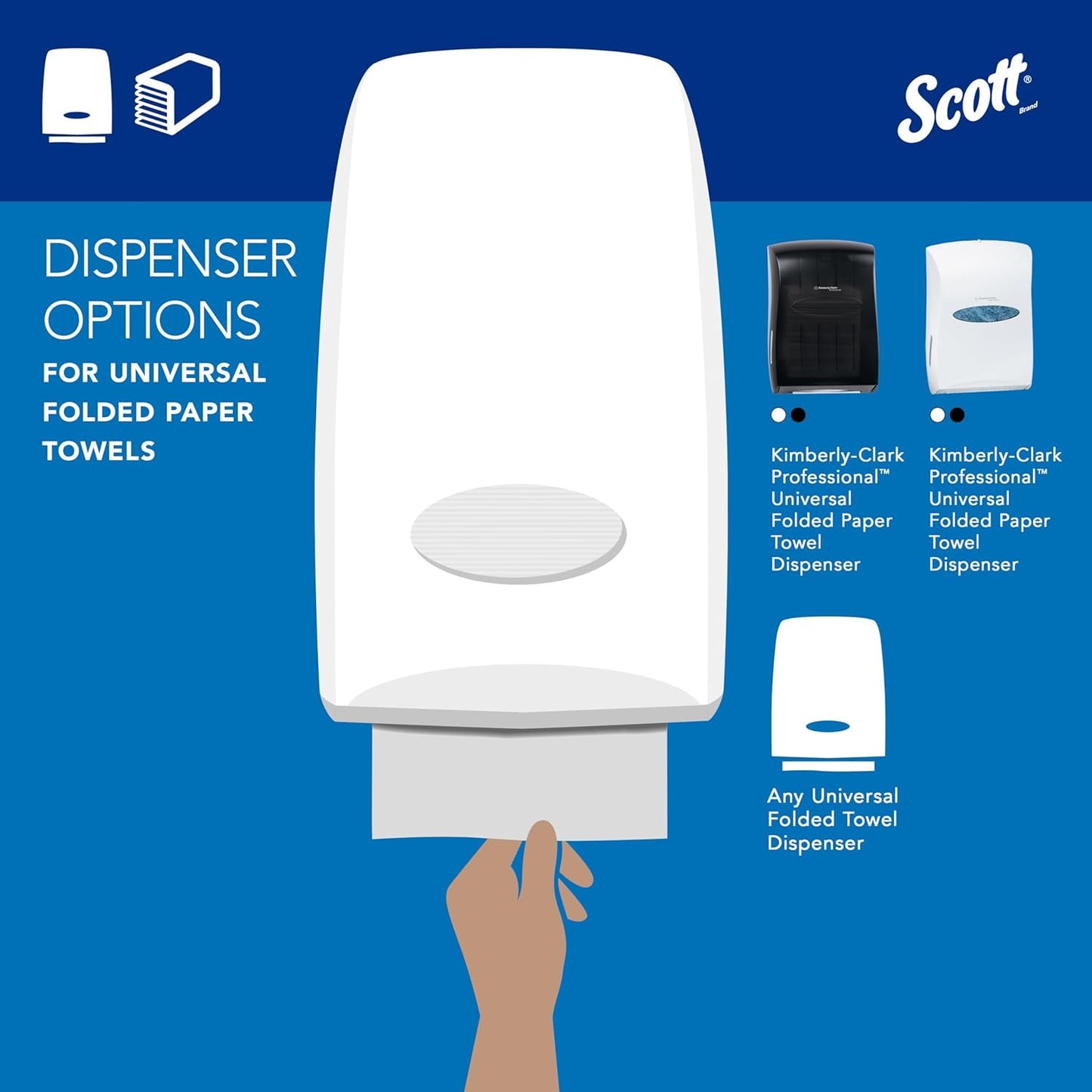 Scott Professional Essential C-Fold Folded Paper Towels, Bulk (01510), Fast-Drying Absorbency Pockets, 13.15"x10.125" Towel, White (200 Sheets/Pack, 12 Packs/Case, 2,400 Sheet Total)