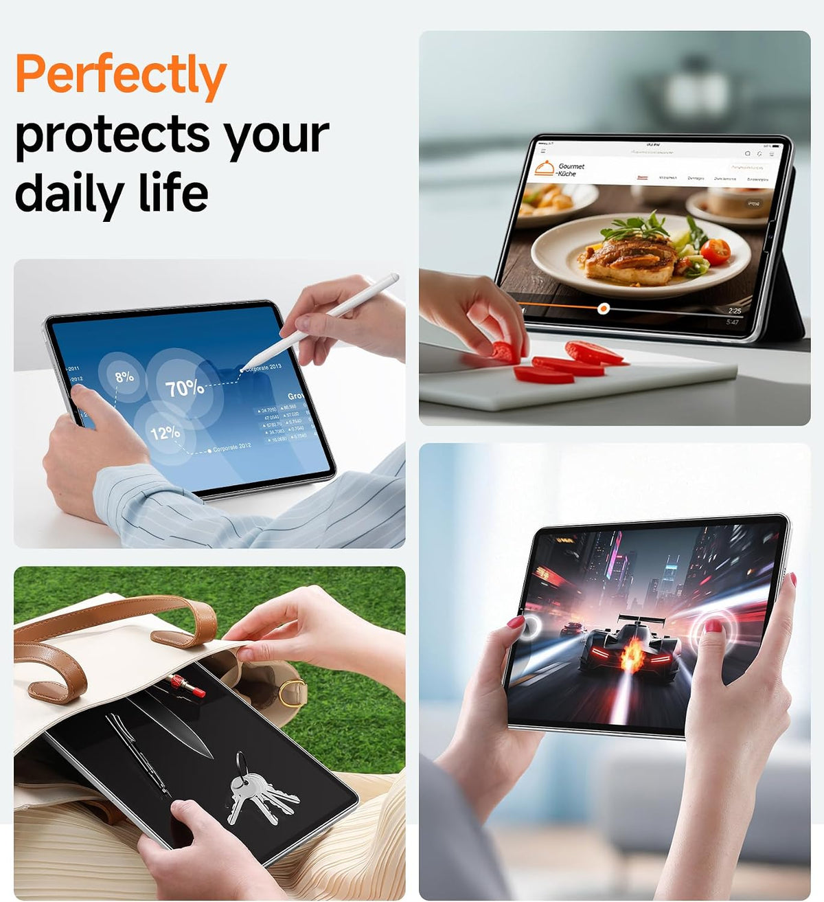 SMARTDEVIL 2 Pack Screen Protector for iPad Air 5th/4th (2022/2020)
