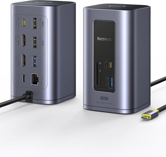 Baseus Spacemate Nomos Air Docking Station 12-in-1 for Dual Monitor Windows
