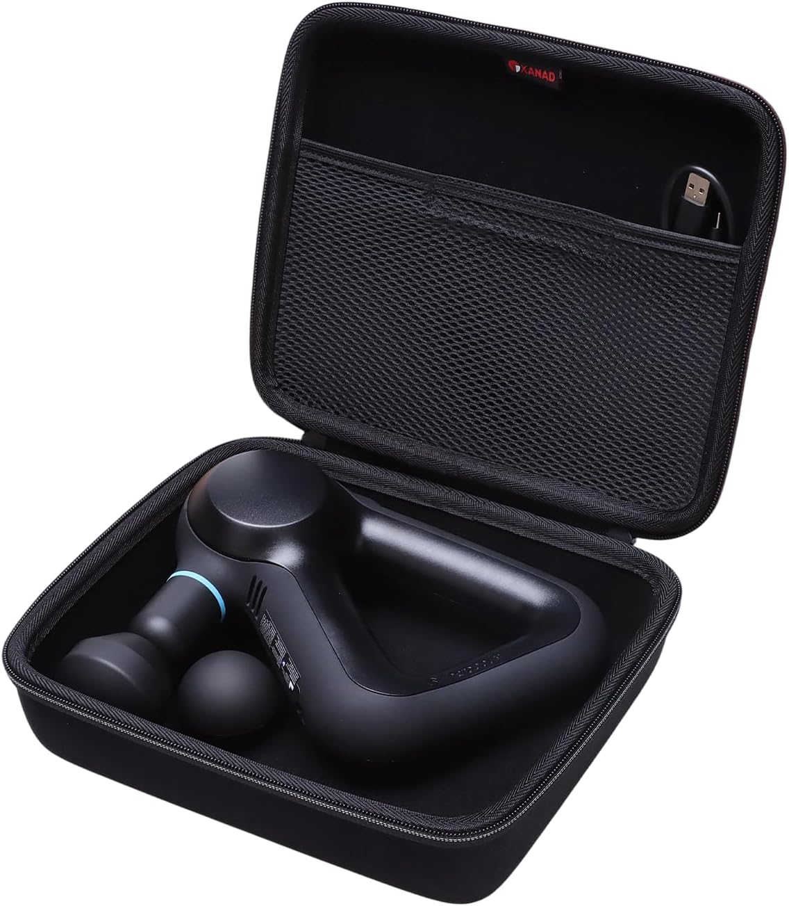 XANAD Massage Gun Case Compatible with Theragun Prime Percussive Therapy Deep Tissue Muscle Treatment Massage Gun,Black - Case Only