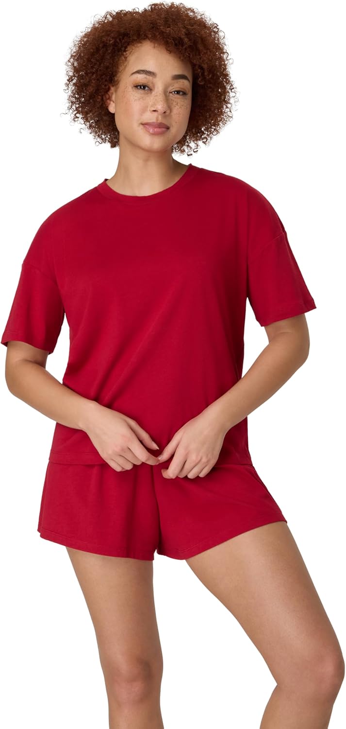 Hanes Women's Pajamas Set, Comfywear Pajamas for Women Set, Originals SupertSoft Loungewear, T-Shirt & Sleep Shorts