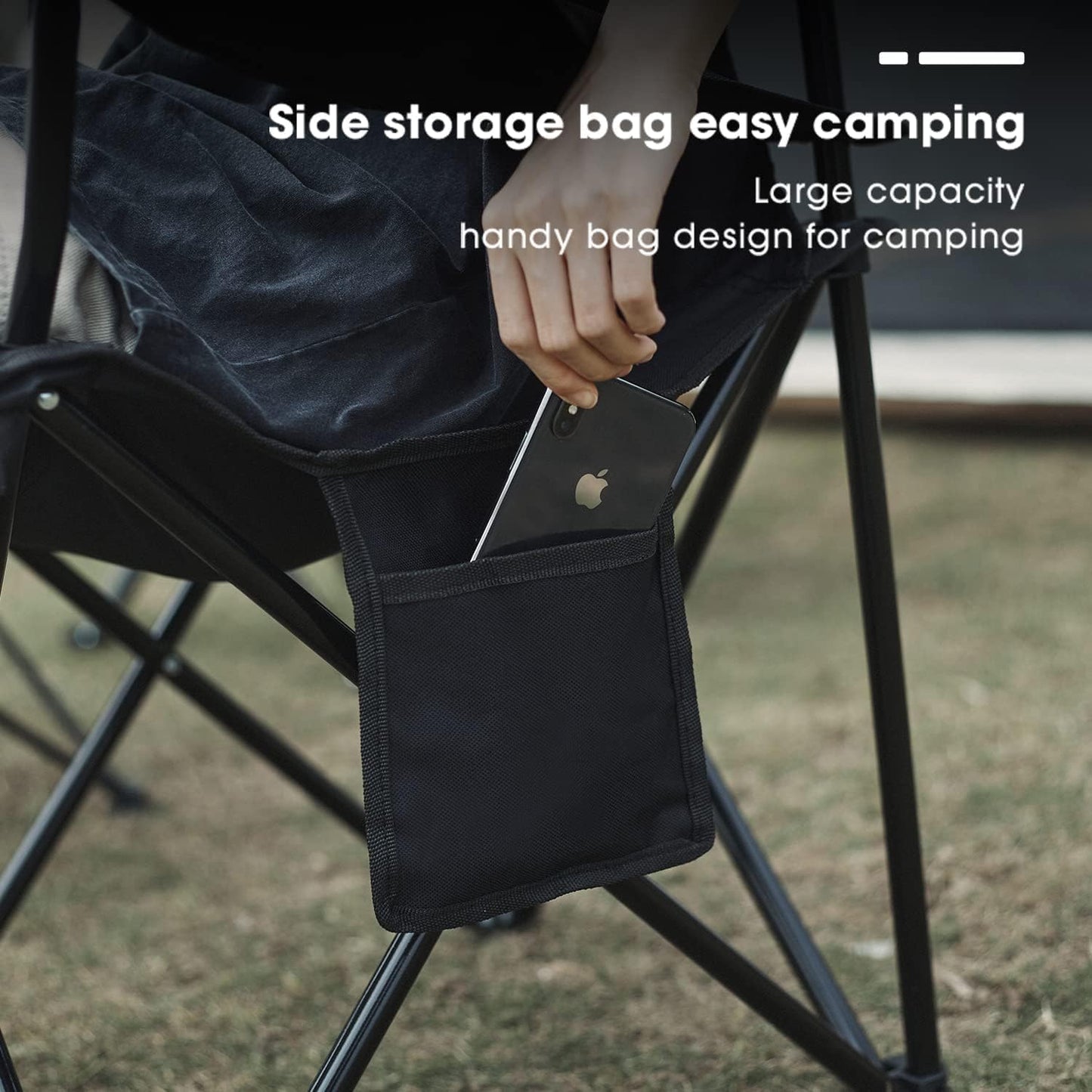 Damei century 4Pack Folding Camping Chairs, Portable for Beach, Lawn, Yard