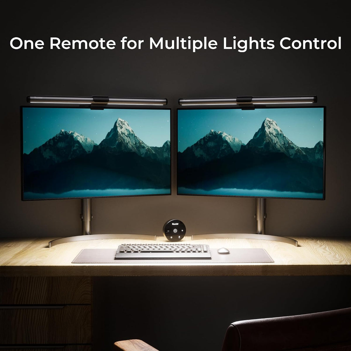 Quntis Monitor Light Bar with Remote, Eye-Care No Glare Computer Light Bar