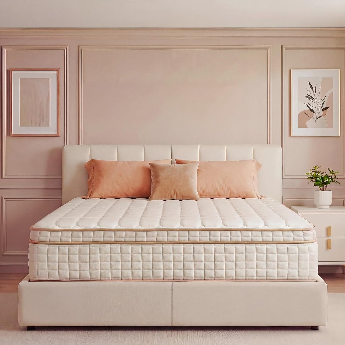 Full Size Mattress,12 Inch Hybrid Full Mattress in a Box with Memory Foam and Pocket Spring for Pressure Relief & Comfort Sleep & Zoned Support, Medium Firm,CertiPUR-US