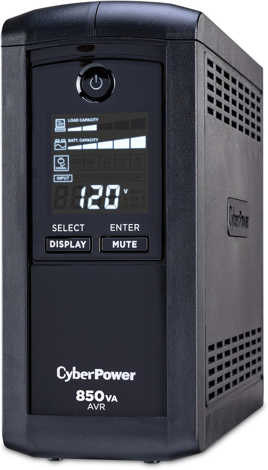 CyberPower CP850AVRLCD Intelligent LCD UPS Battery Backup