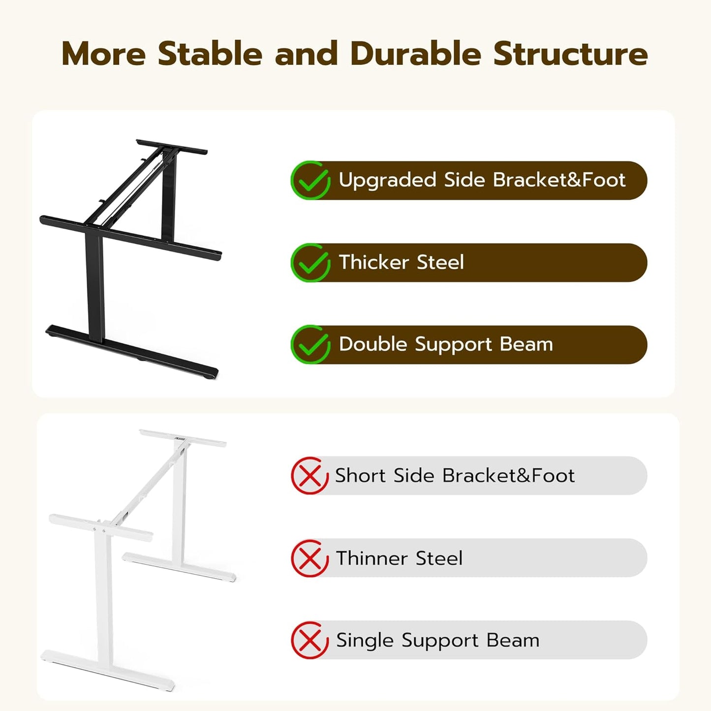 Acrolix L Shaped Electric Standing Desk - 59x40 Inch Reversible Corner Sit Stand Desk with Hook&Cup Holder,Electric Height Adjustable Table,for Home Office Gaming Computer Desk, Black