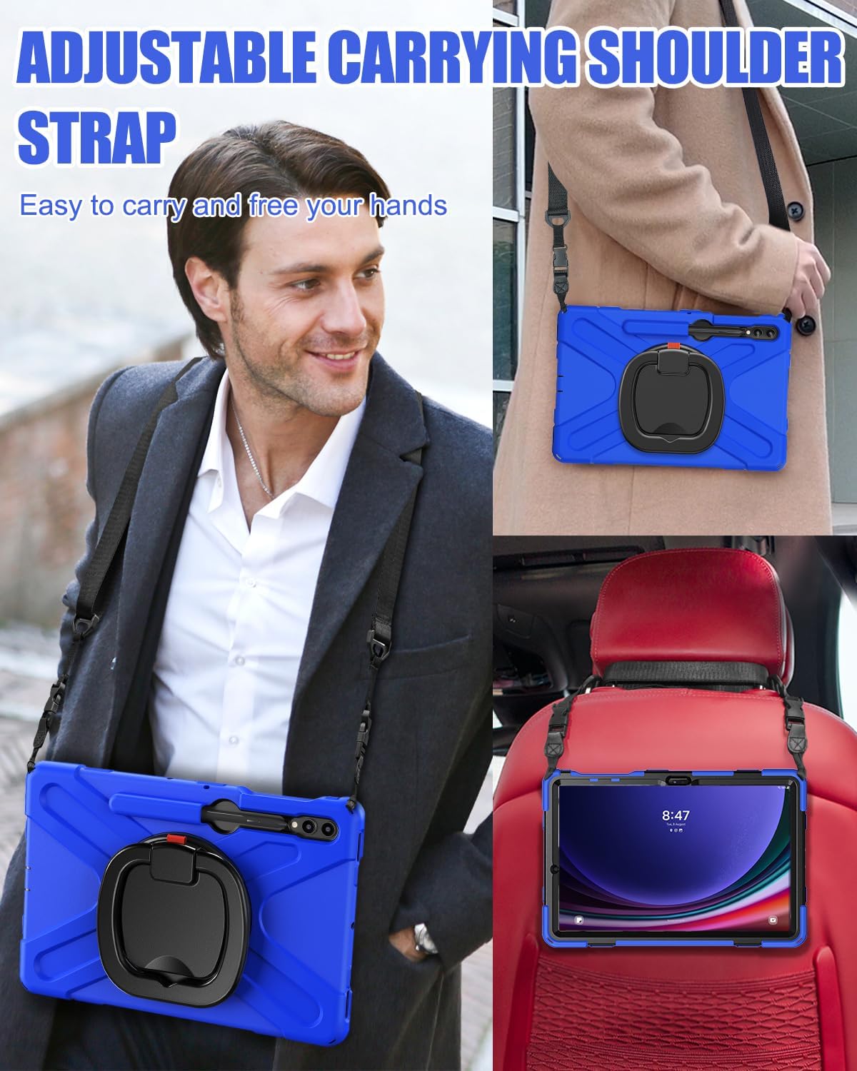 BRAECN Case for Samsung Galaxy Tab S10+ Plus/S9 FE+/S9+/S8+/S7 FE/S7+ 12.4"