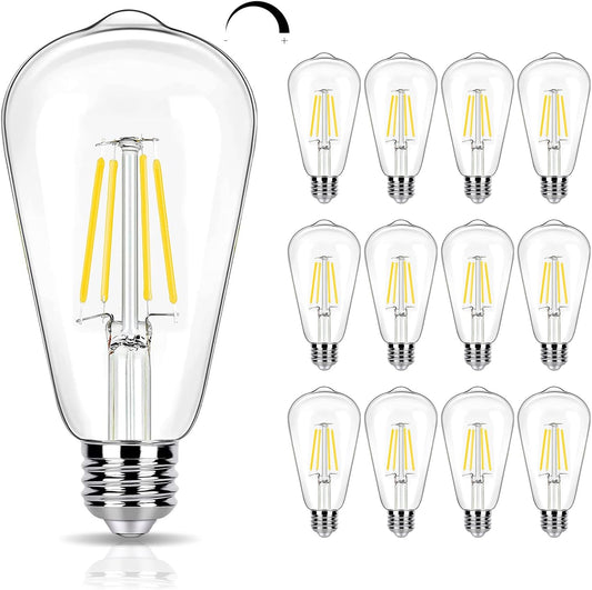 winsaLED 12 Pack 4000K Cool White Dimmable LED Light Bulbs 40W Equivalent