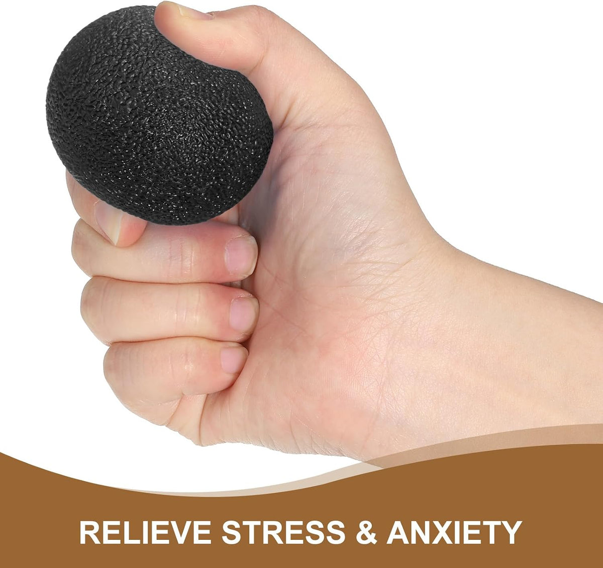 PATIKIL Hand Exercise Balls, Squeeze Ball Stress Ball for Adults Grip Strengthening Occupational Equipment