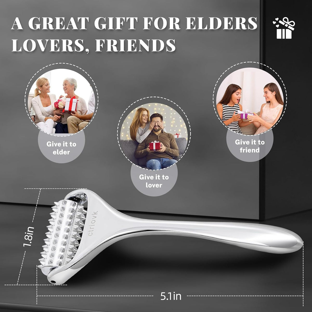 Acupuncture Massage Roller with Acupressure Spikes Roller Massager