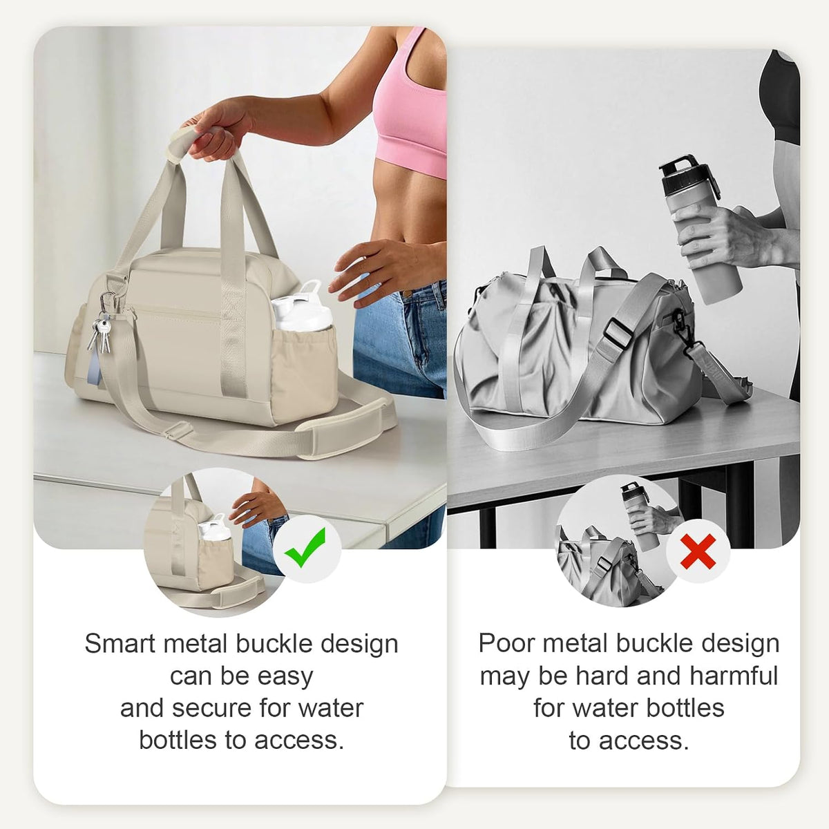 Mini Gym Bag for Women Girls Small Gym Tote Bag with Wet Compartment Waterproof Travel Duffle Bag Cute Workout Sport Bag