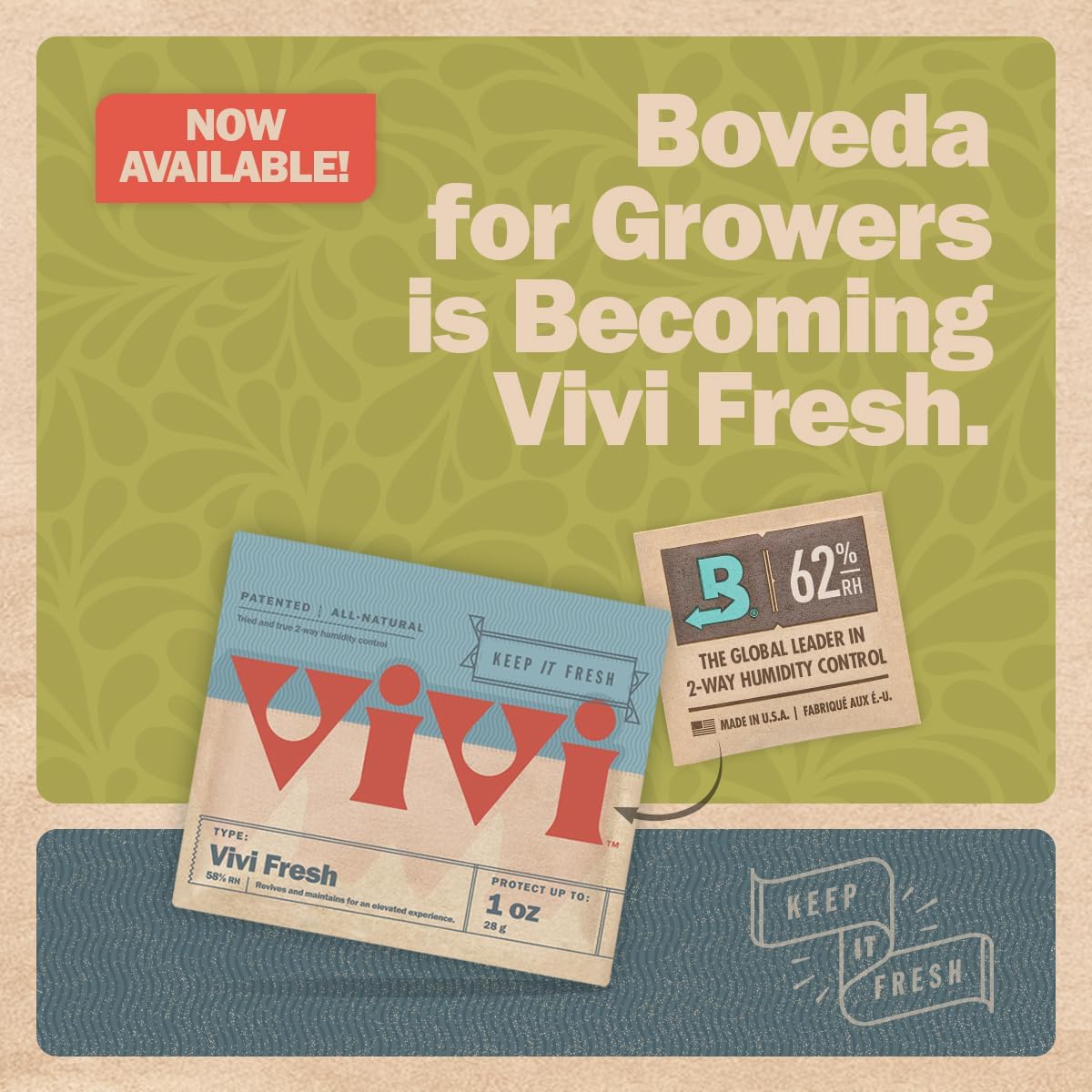 Boveda 58% Two-Way Humidity Control Packs For Storing 1 lb – Size 67 – 4 Pack – Moisture Absorbers for Storage Containers – Humidifier Packs – Hydration Packets in Resealable Bag