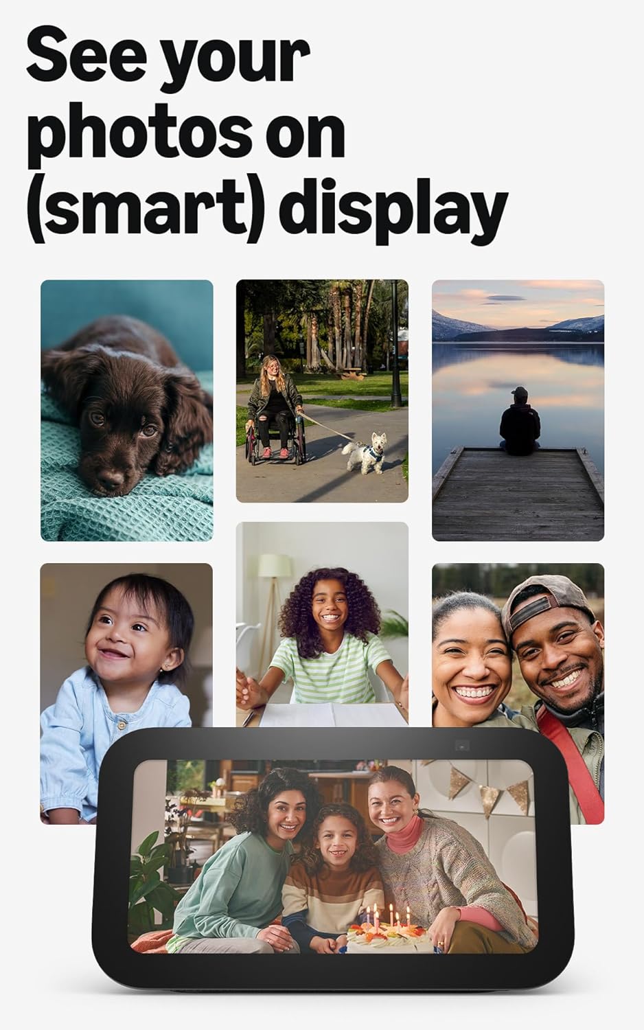 Amazon Echo Show 5 (newest model), Smart display, Designed for Alexa+, 2x the bass and clearer sound, Cloud Blue