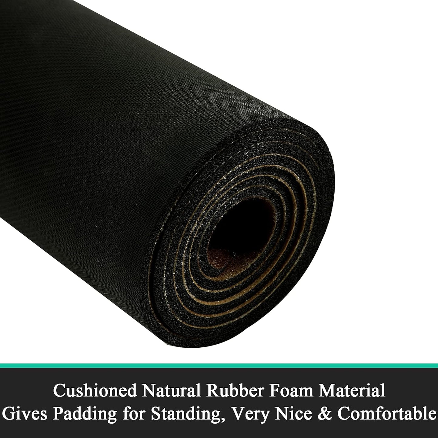 Pauwer Laundry Room Rug Runner 20"x48" Waterproof Rubber Laundry Mat Non Slip Kitchen Mats for Floor Washable Floor Mat Runner Rug for Farmhouse Mudroom Washroom Bathroom Decor