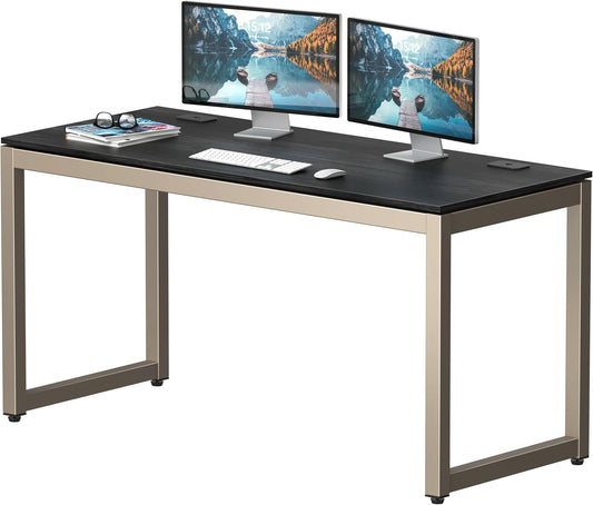 SHW 55-Inch Commercial-Grade Office Computer Desk, Espresso