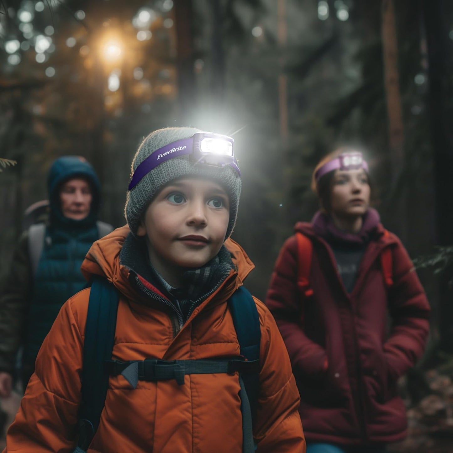 EverBrite Headlamp, 5 Pack Kids Headlamp with Red Light and Memory Function, Head Lamp for Adults and Kids with 5 Modes, Bright Headlamps for Camping, Running, Children's Day Gifts, Batteries Included