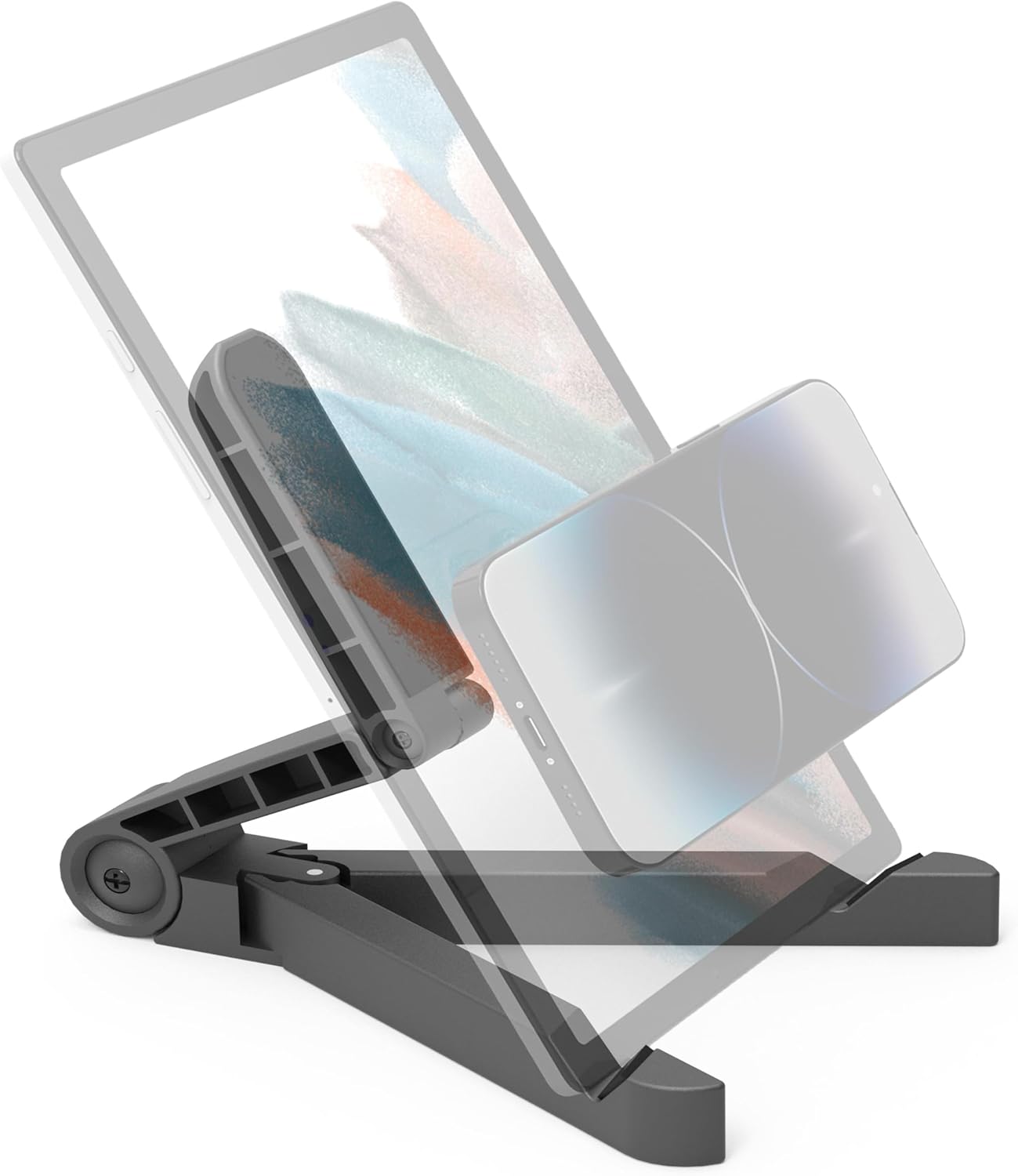 ARKON Mounts Portable Tablet Stand | Adjustable Viewing Angle | For Phones and Tablets | Fits Apple iPad, iPhone, Samsung Galaxy, Note, Switch, and more