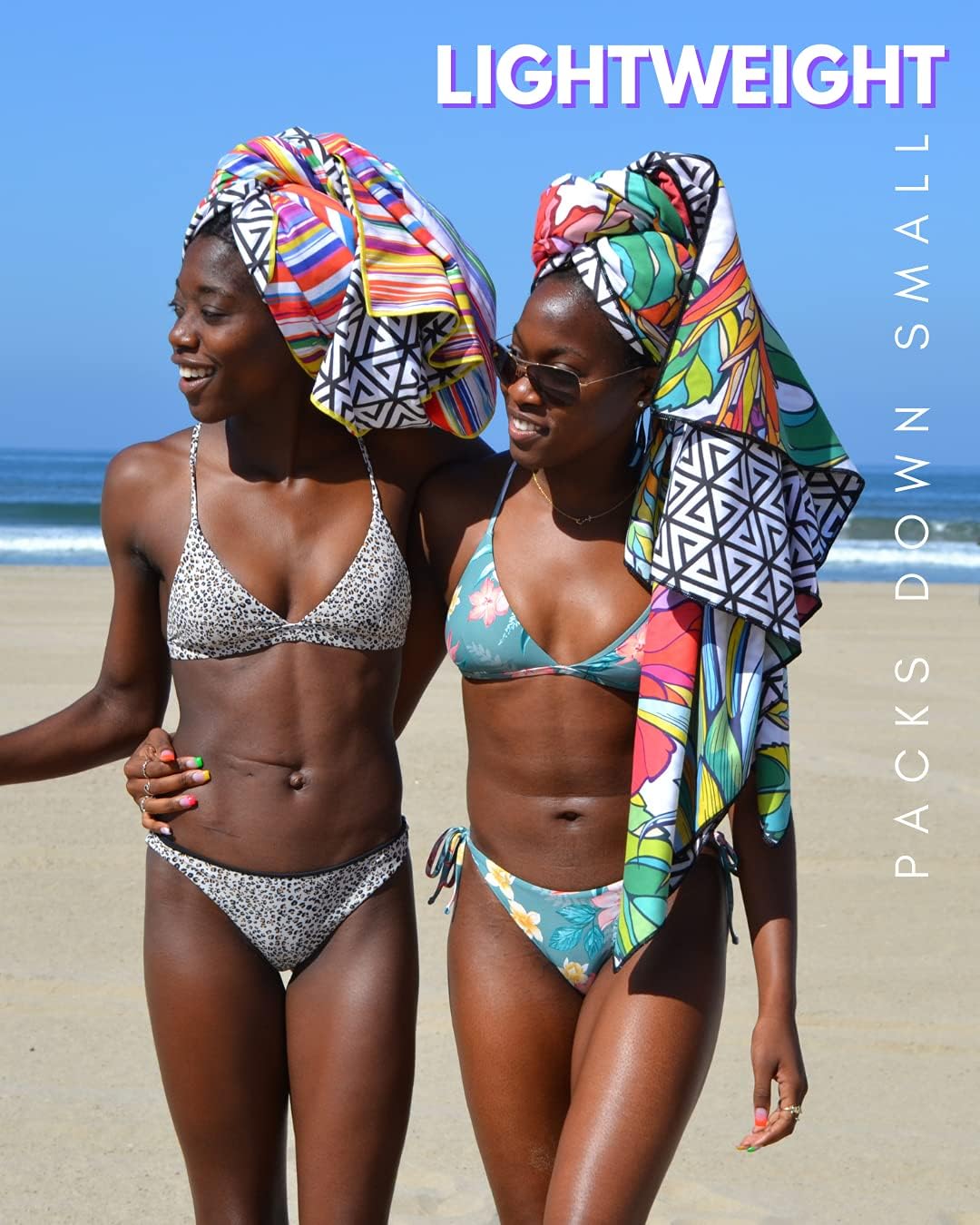 ECCOSOPHY Microfiber Beach Towel - Quick Dry, Sand Free and Oversized 71x35