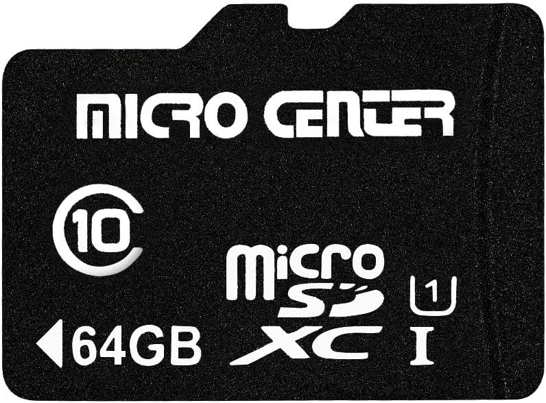 INLAND Micro Center 64GB Class 10 MicroSDXC Flash Memory Card with Adapter for Mobile Device Storage Phone, Tablet, Drone & Full HD Video Recording - 80MB/s UHS-I, C10, U1 (2 Pack)