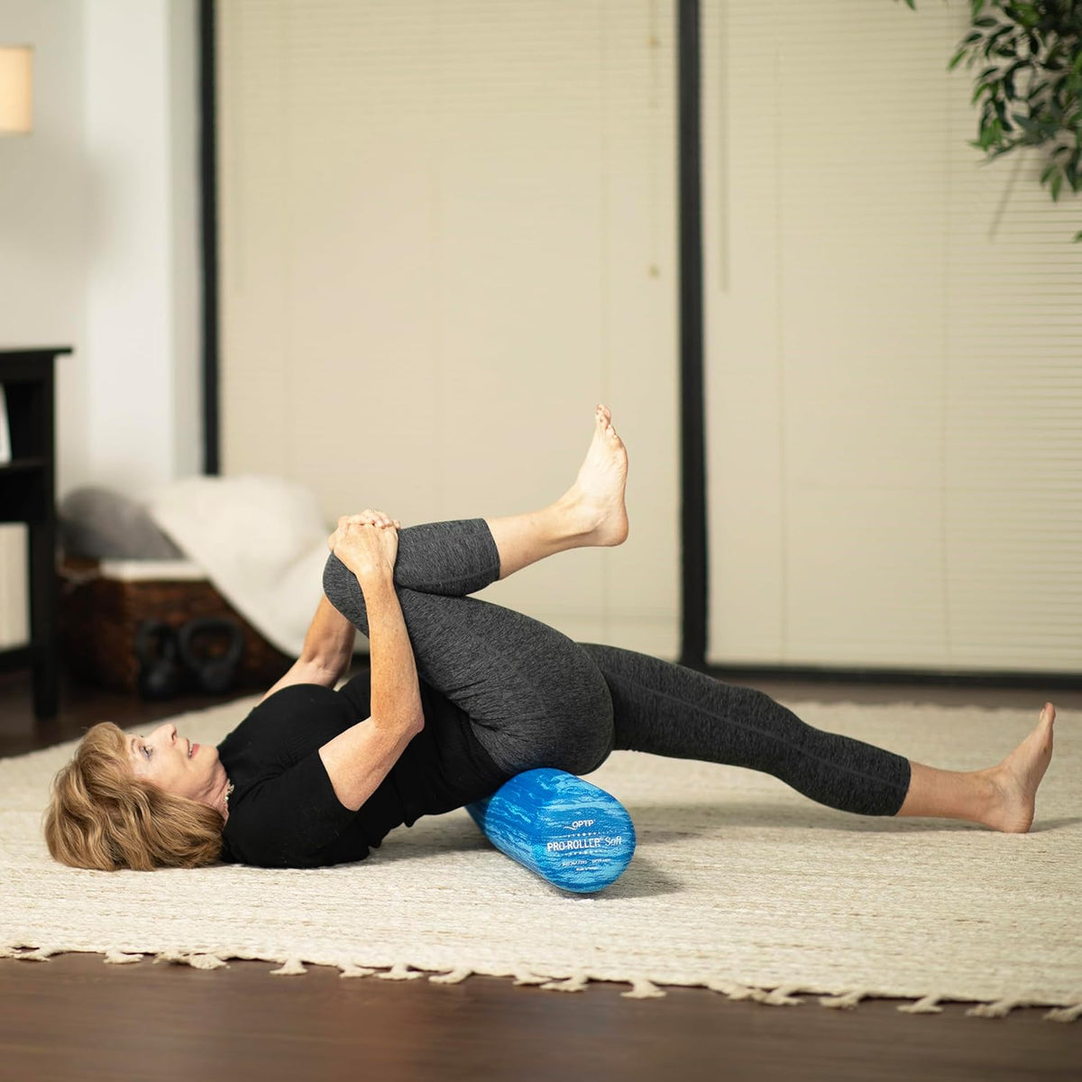 OPTP PRO-Roller Soft Density Foam Roller – Round, Blue, 36" x 6"