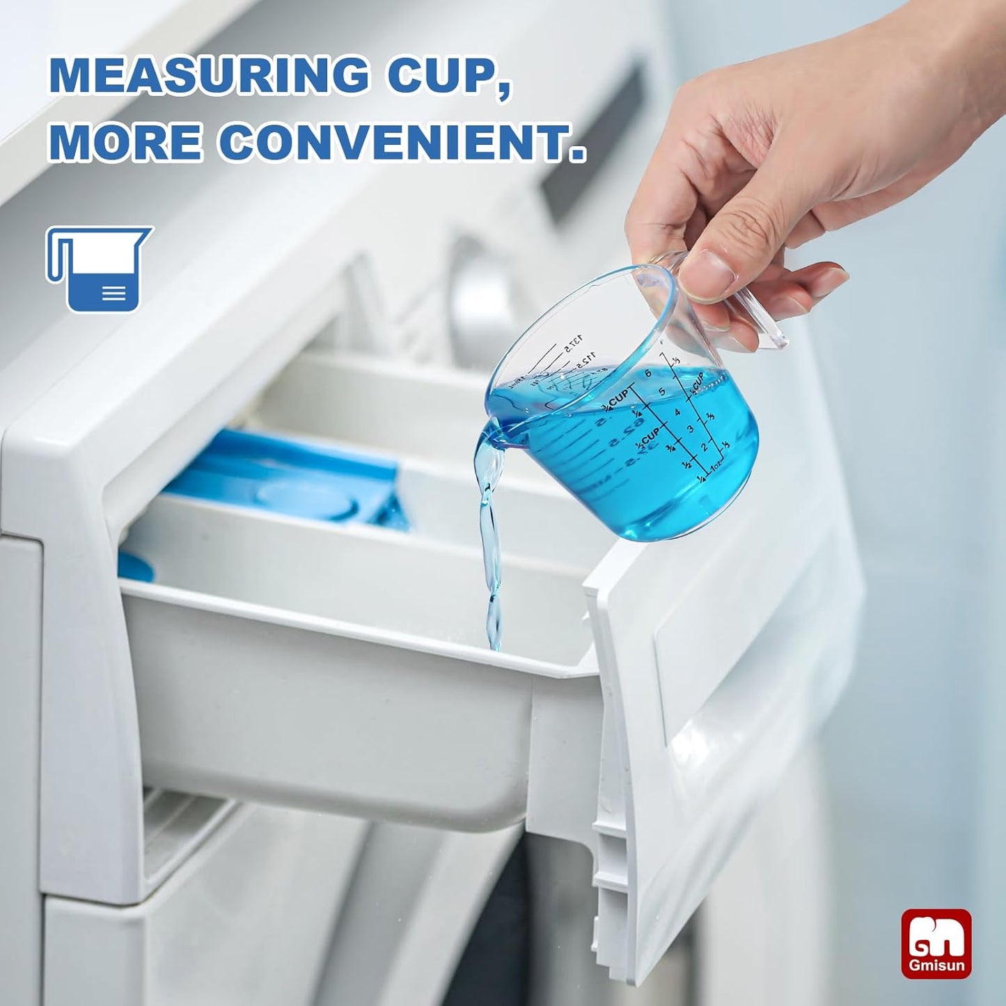 GMISUN Laundry Detergent Soap Dispenser, Liquid Laundry Detergent Dispenser, Container for Farmhouse Laundry Room Decor, Organizer for Liquid SoftenerBleach Heavy Duty Plastic Bottle(64 Oz 3 Pack)