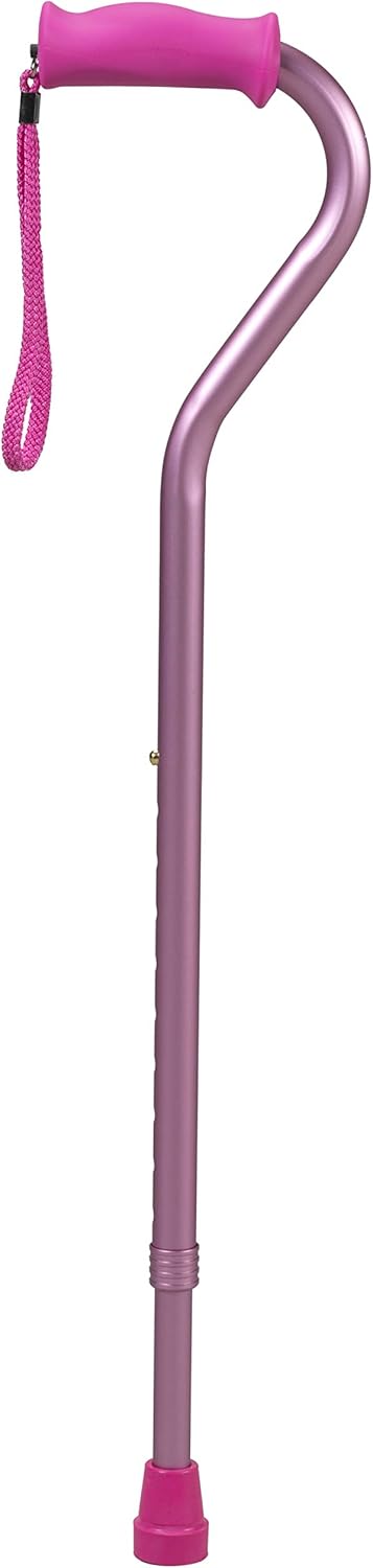 Soft Silicone Handle Offset Adjustable Cane