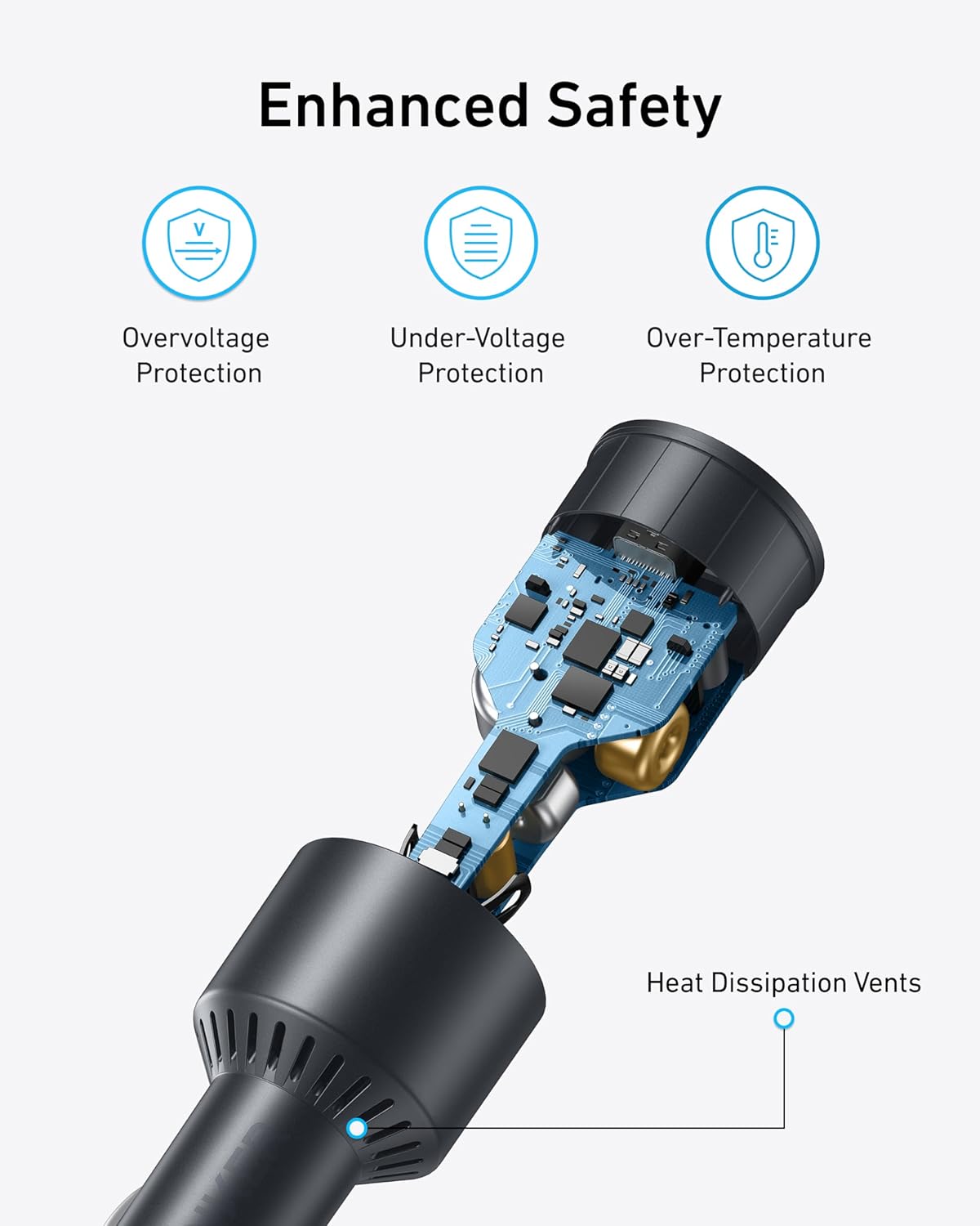 Anker iPhone 17 USB-C Car Charger, 167.5W Max 3-Port Ultra-Compact Type-C Fast Car Charger for MacBook Pro/Air, iPhone 17/16/15 Series, Samsung S25/S26, iPad Pro, AirPods and More