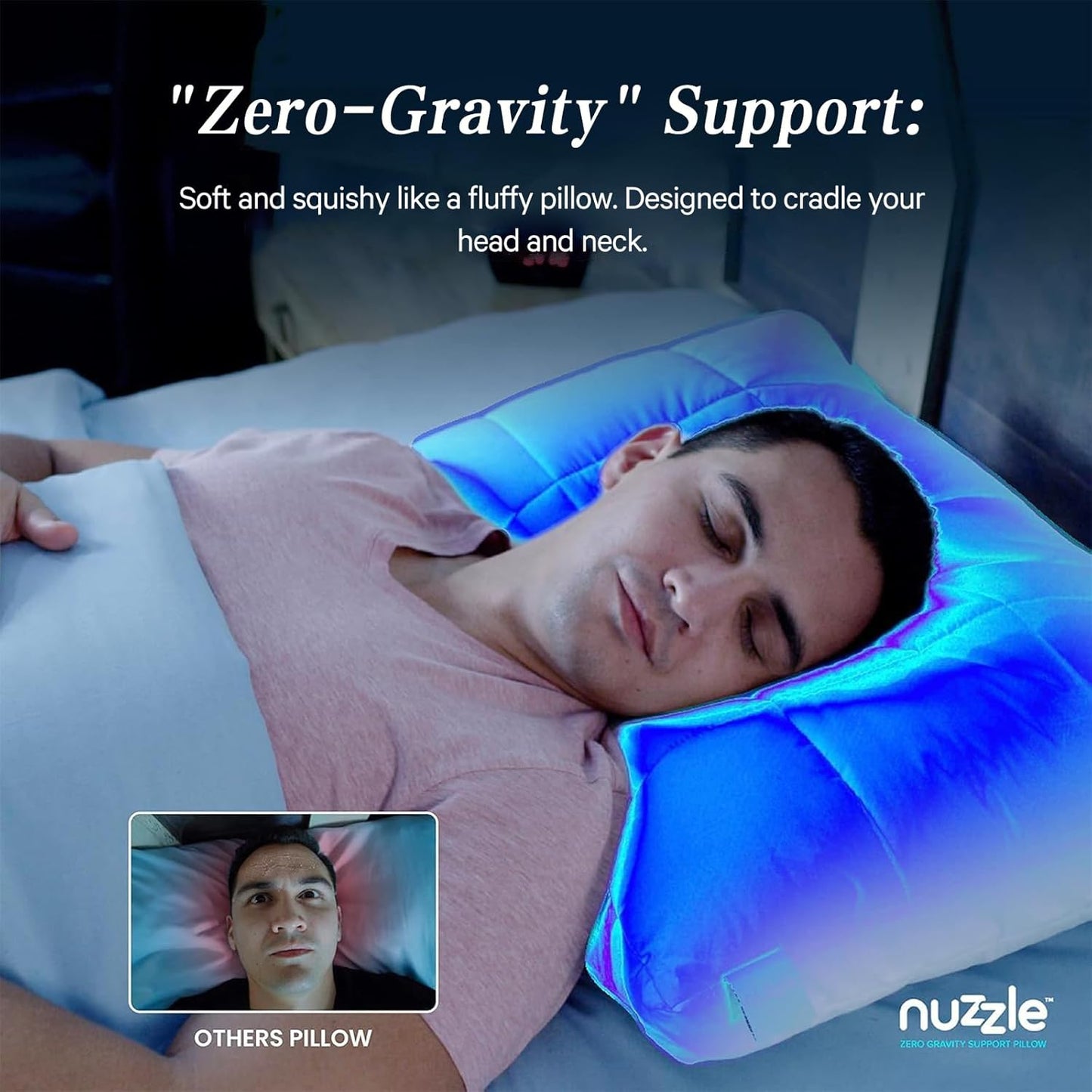 Nuzzle Adjustable Firm Pillow , Luxury Standard Size Bed Pillow Hotel Collection - Best Adjust Height Soft Cooling Pillow for Back, Stomach or Side Sleepers - Home Gifts