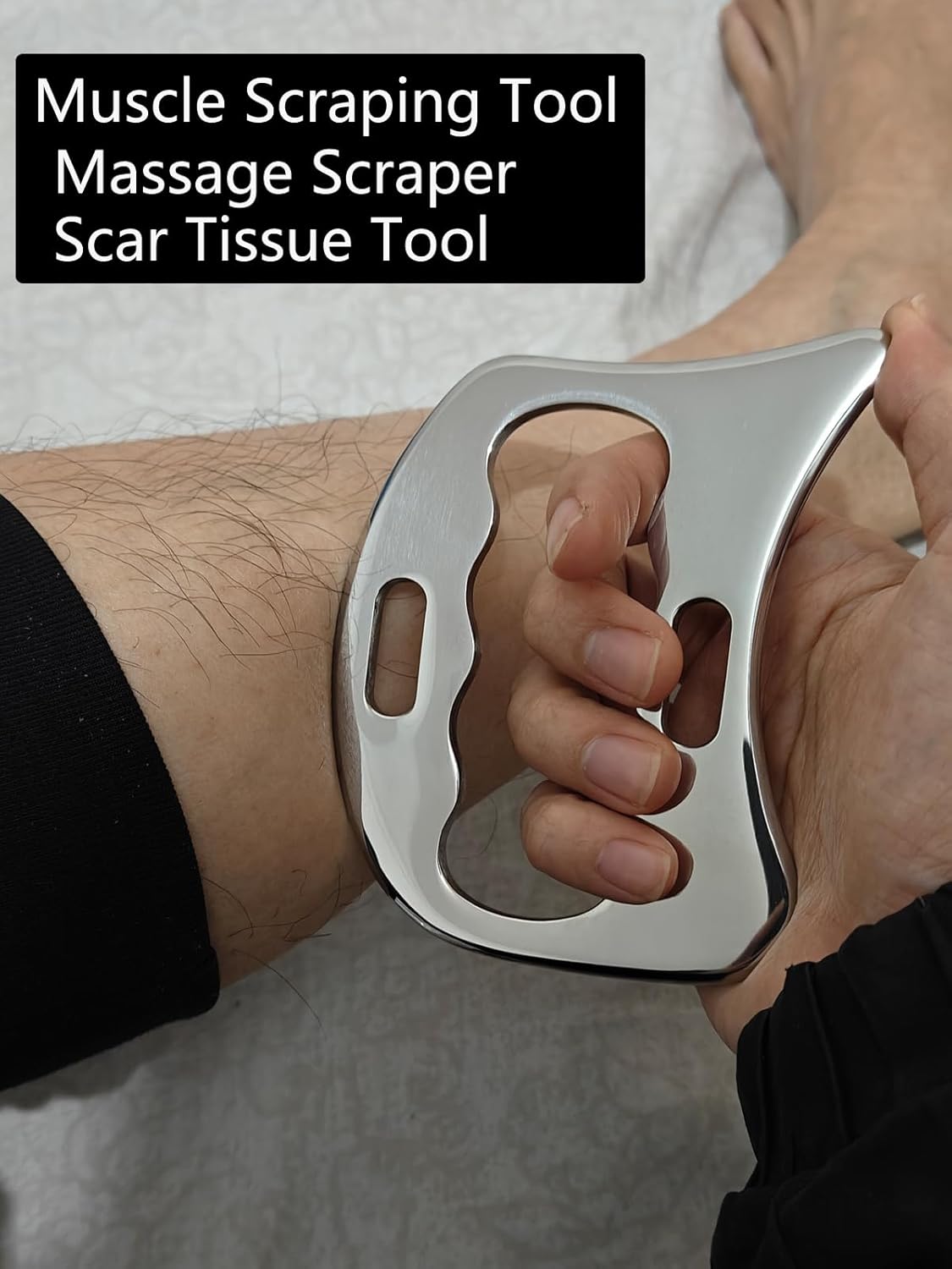 4 in 1 Stainless Steel Muscle Scraper Tools Set,Gua Sha Massage Scraper Scraping Tool Physical Therapy (4PCS Set)