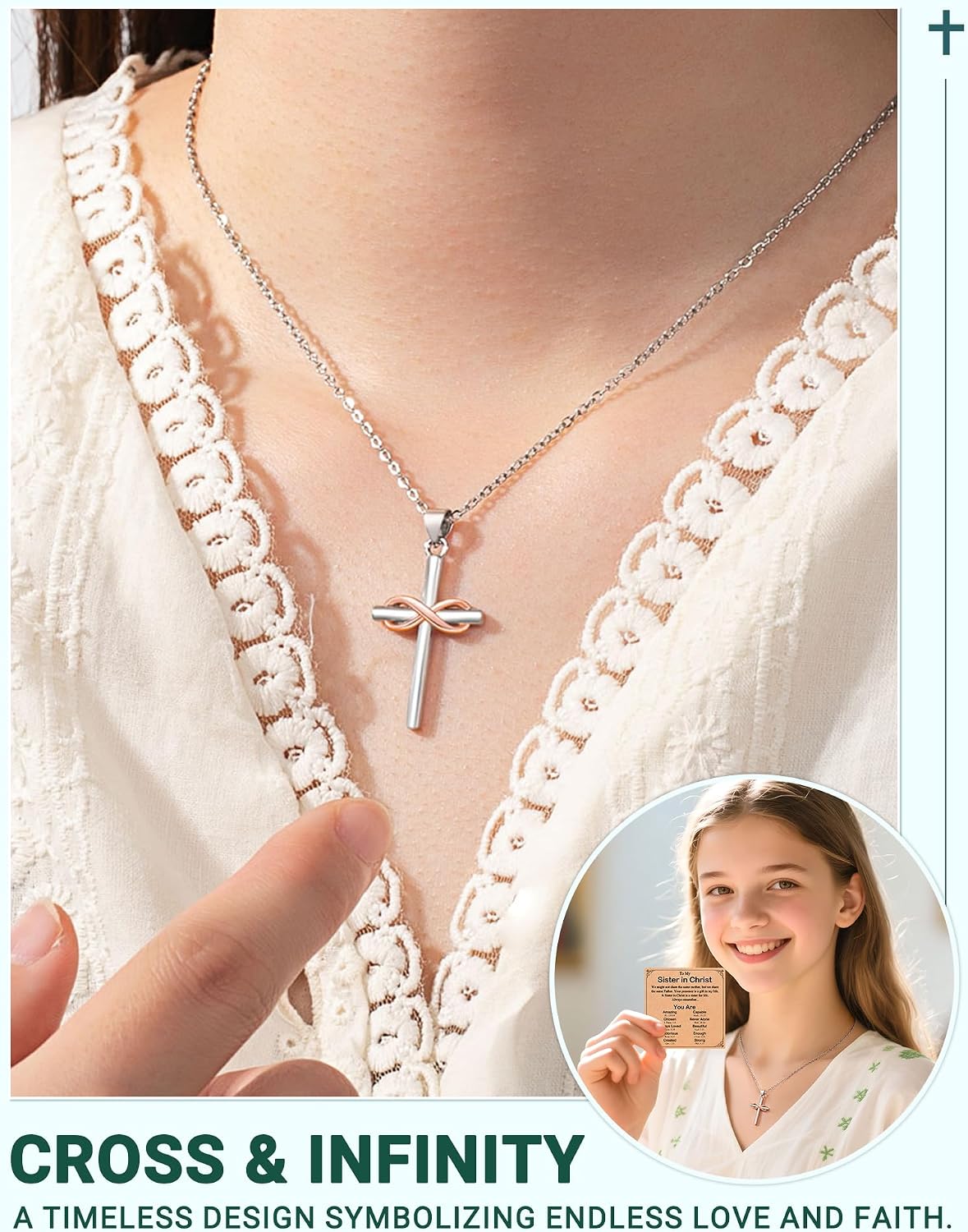 UPROMI To My Friend/Sister in Christ/Granddaughter/Daughter/Niece Gifts