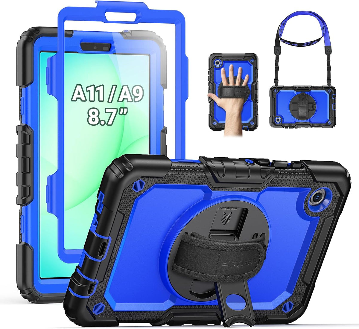 SEYMAC Case for Samsung Galaxy Tab A11/A9 8.7", Blue
