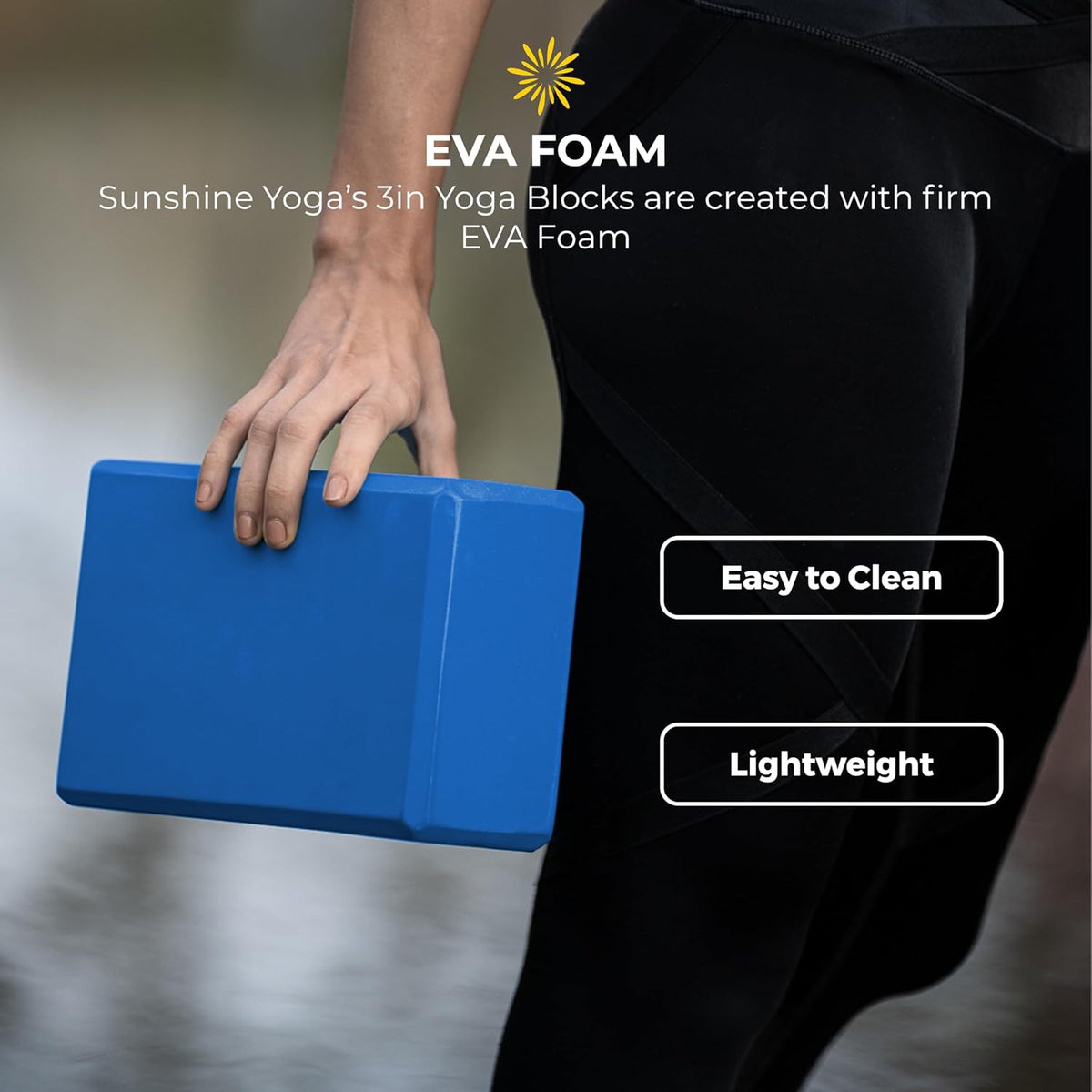 3in Yoga Blocks Bulk, 10 Pack, 3x6x9in | Bulk Workout Brick for Stretching, Pilates, and Workout, Firm and Supportive Exercise Blocks for Home, Schools, and Studios