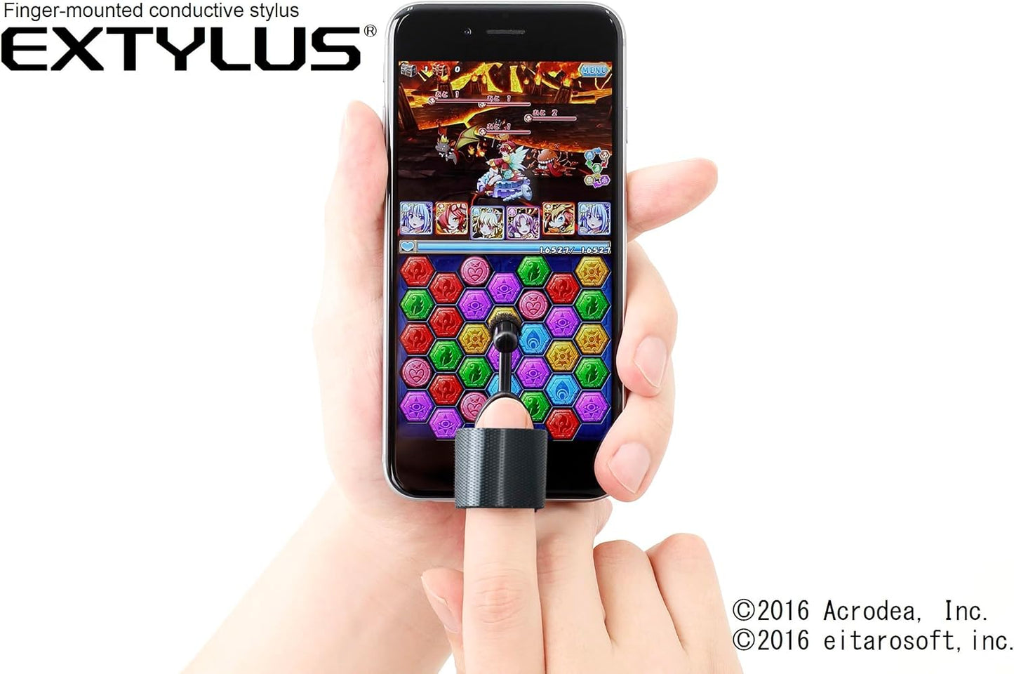 Finger-Mounted Conductive Stylus EXTYLUS for Touch Screen Smartphone,Tablets | Finger Stylus, Assistive, Accurate & Ultra-Light