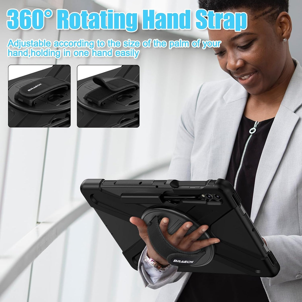 Case for Samsung Tab S10+ Plus/S9 Plus/S9 FE+/S8 Plus/S7 Plus/S7 FE 12.4"